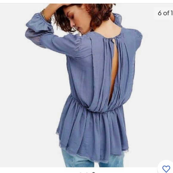 Free People Woman’s Boho Chic Long Sleeve Soul‎ Serene Blouse - Picture 3 of 7